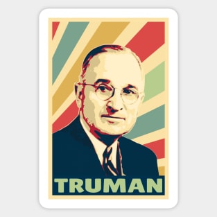 Harry S Truman Vintage Colors Sticker